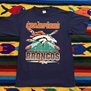 Denver Broncos 1997 Champions Graphic Tee - Navy